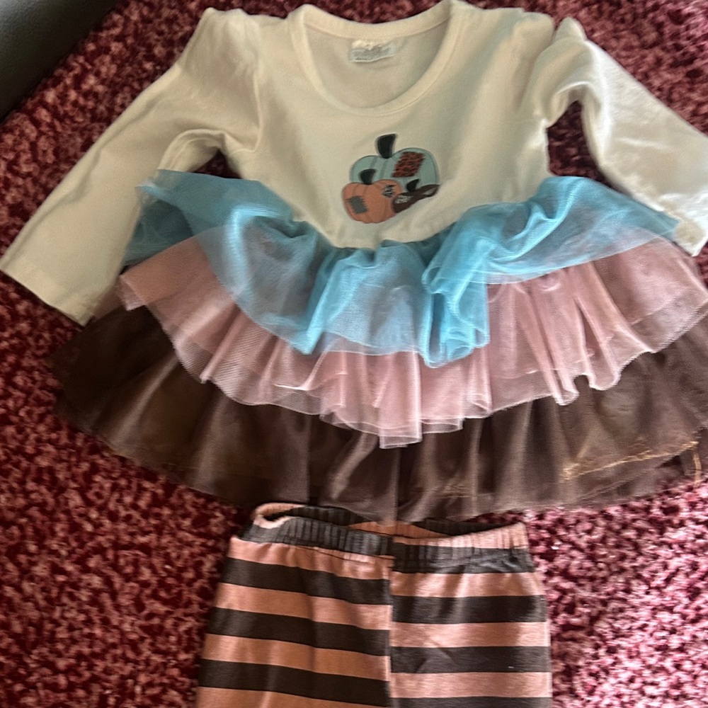 Cute Fall outfit for toddler girl! 18-24 months. Boutique buy!
